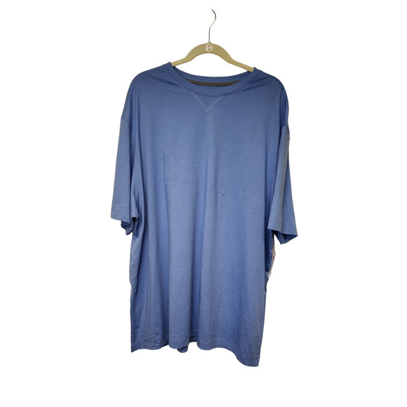 Cremieux Loungewear Blue Crewneck Stretch Short Sleeve T-Shirt 2XB - Picture 3 of 8